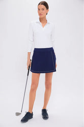 Navy 15 Inch Performance Jersey Halliet Golf Skirt